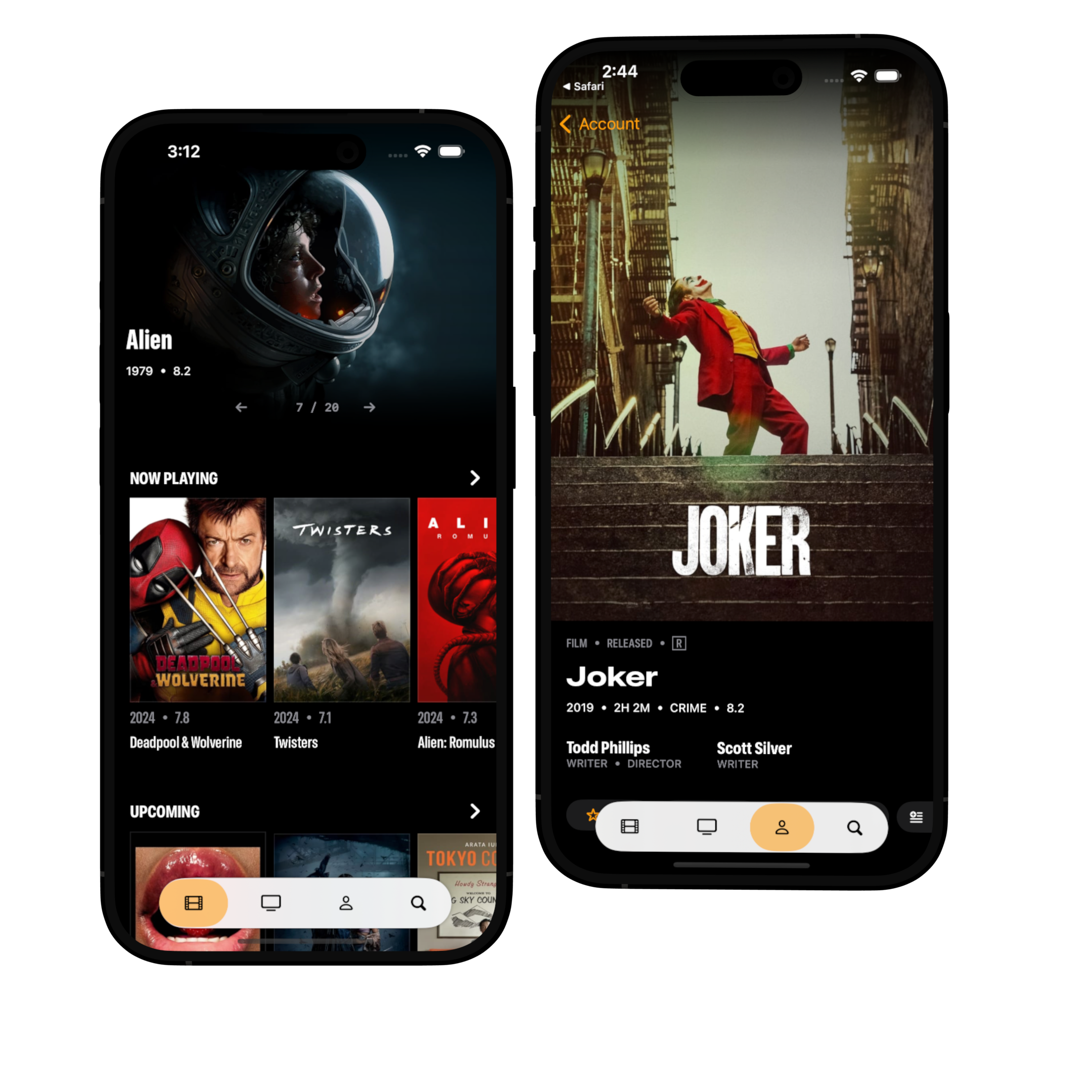 Promo showing screenshot of Celluloid app on iPhone and iPad